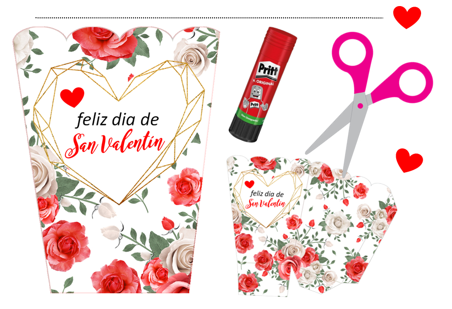 Hazlo Especial  Cajitas imprimibles para San Valentín